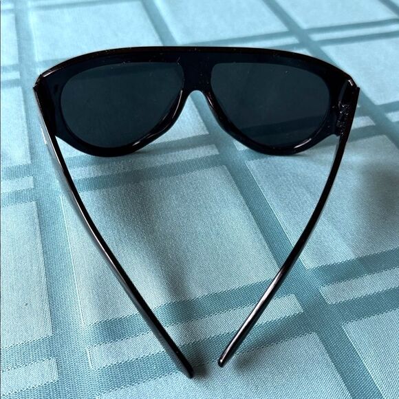 Aviator Pilot Black Sunglasses Unisex Large Oversized Bronson Unbranded